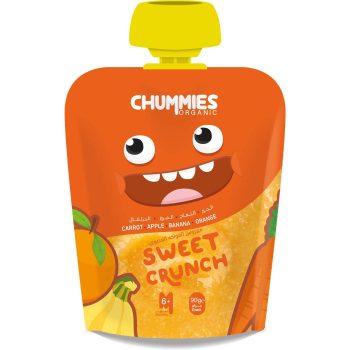 Chummies Organic Carrot, Apple, Banana& Orange 90g +6 Months
