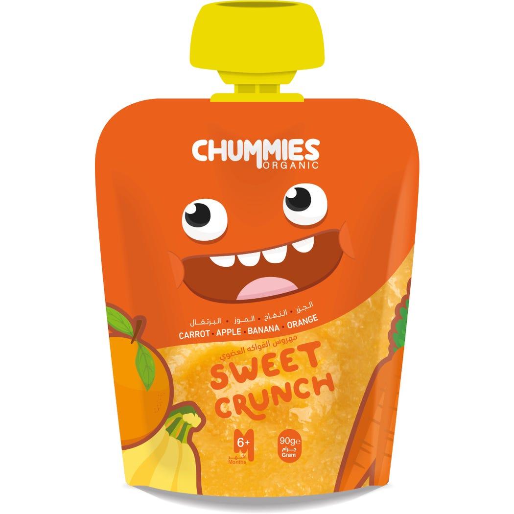 Chummies Organic Carrot, Apple, Banana& Orange 90g +6 Months Chummies Organic Carrot, Apple, Banana& Orange 90g +6 Months