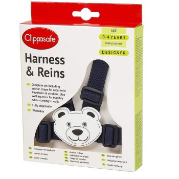 Clippasafe - Harness & Reins Teddy (W Anchor Straps)