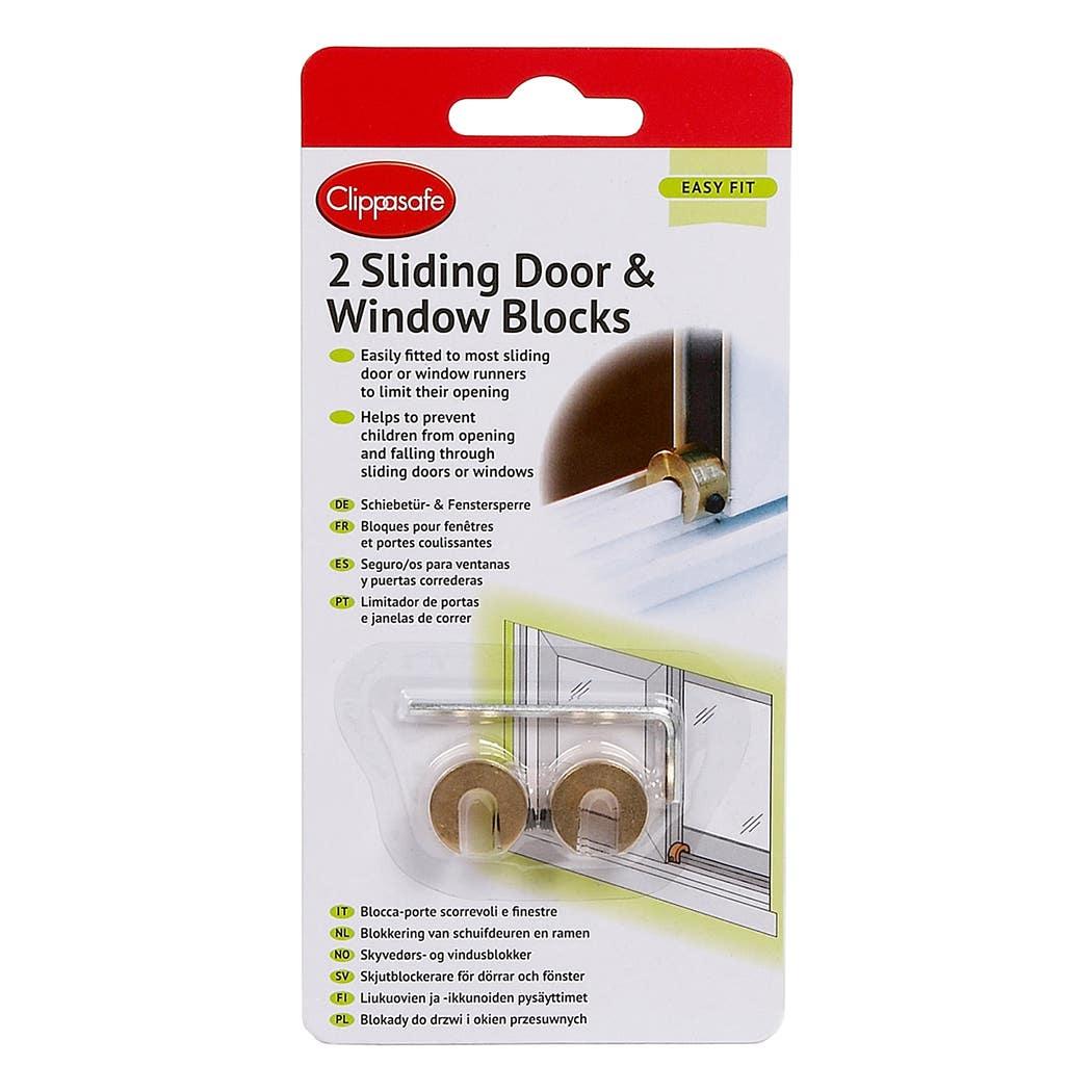 Clippasafe Sliding Door & Window Blocks - 2pk (Brass) Clippasafe Sliding Door & Window Blocks - 2pk (Brass)