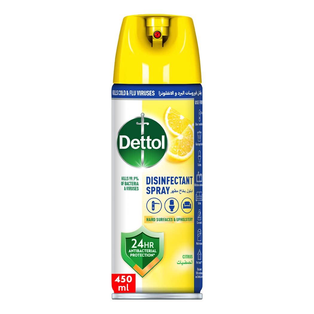 Dettol Multi-Purpose Disinfectant Spray, Citrus Scent, 450ml Dettol Multi-Purpose Disinfectant Spray, Citrus Scent, 450ml