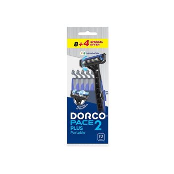 Dorco Razors Pace2 Plus Portable (8+4)