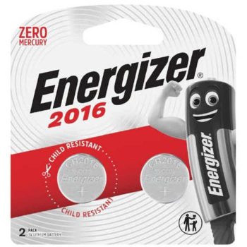 Energizer Lithium CR 2016 BP2 Batteries