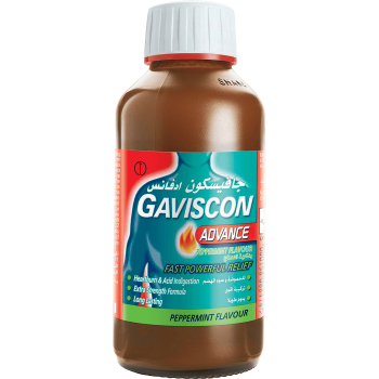 Gaviscon Advance Oral Suspension -Peppermint Flavor 300ml