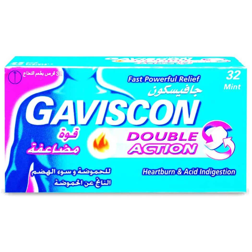 Gaviscon Double Action Chewable Tablets 32 Pack Gaviscon Double Action Chewable Tablets 32 Pack