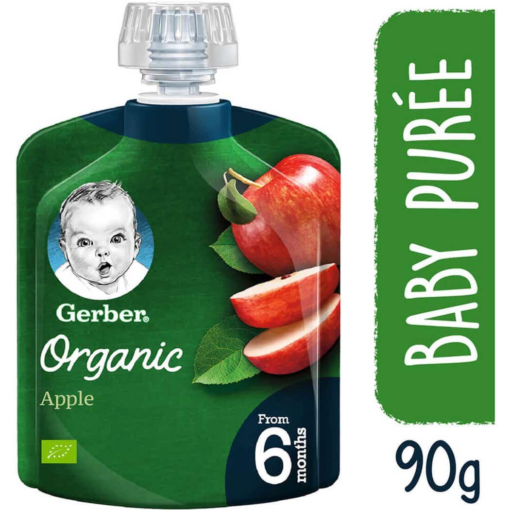 Gerber Organic Apple +6Months - 90 gm Gerber Organic Apple +6Months - 90 gm