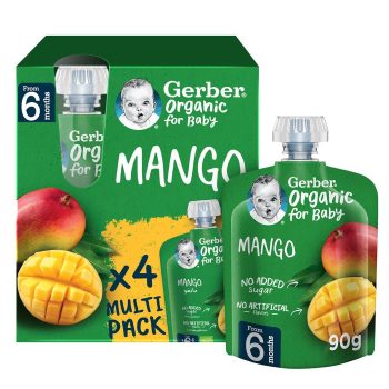 Gerber Organic Mango Multipack (4x90g) +6 Months