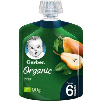 Gerber Organic Pear +6Months - 90 gm