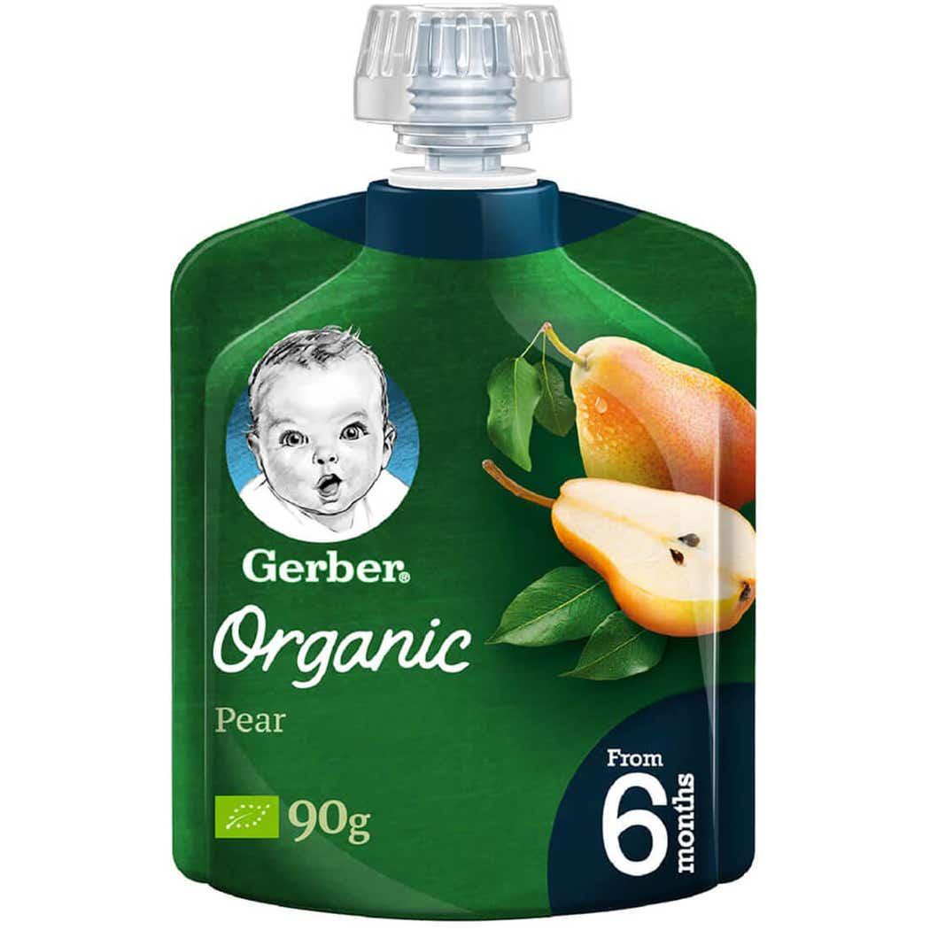 Gerber Organic Pear +6Months - 90 gm Gerber Organic Pear +6Months - 90 gm