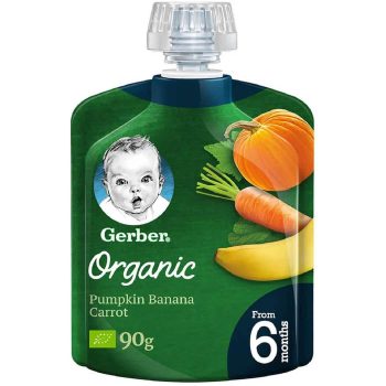 Gerber Organic Pumpkin Banana Carrot +6Months 90 gm