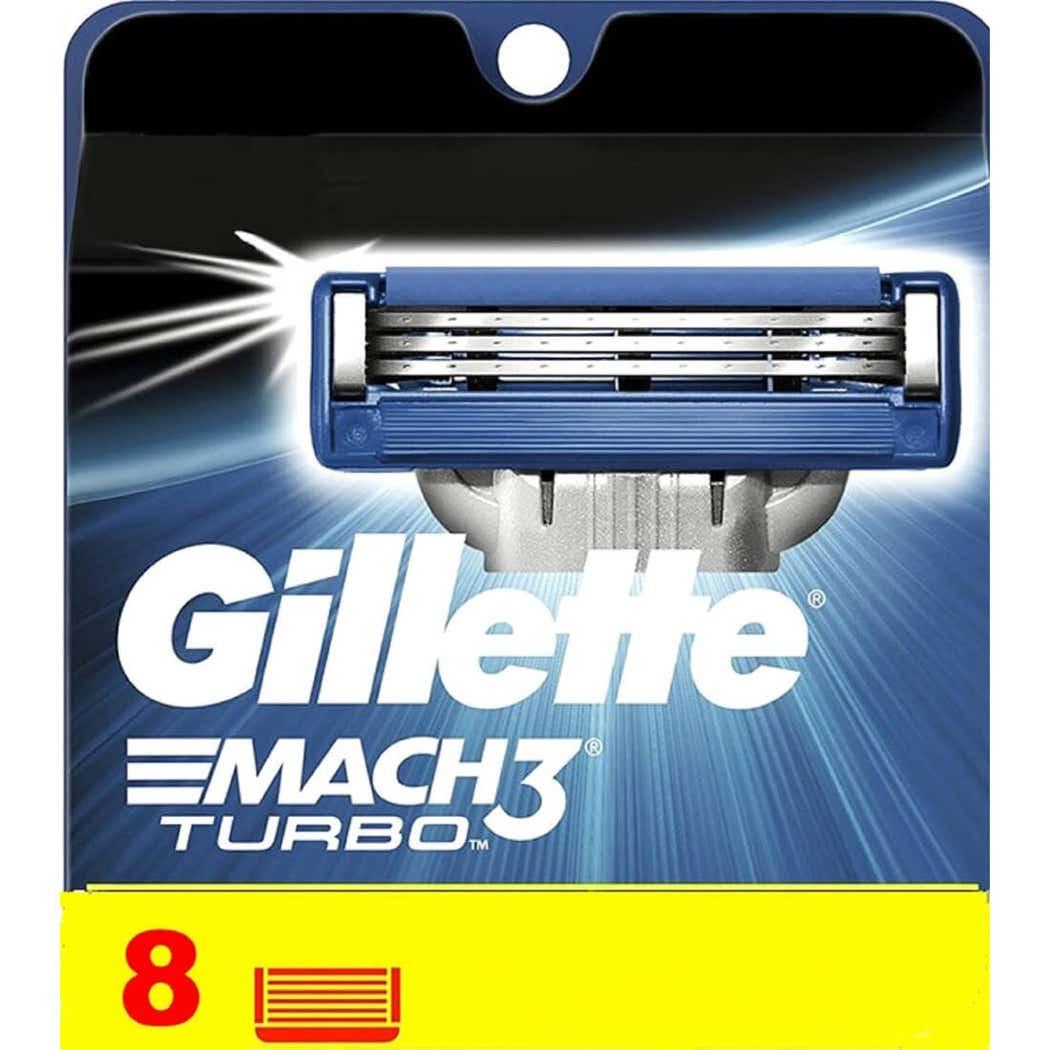 Gillette Blades Mach3 Turbo Refill 8 pcs Gillette Blades Mach3 Turbo Refill 8 pcs