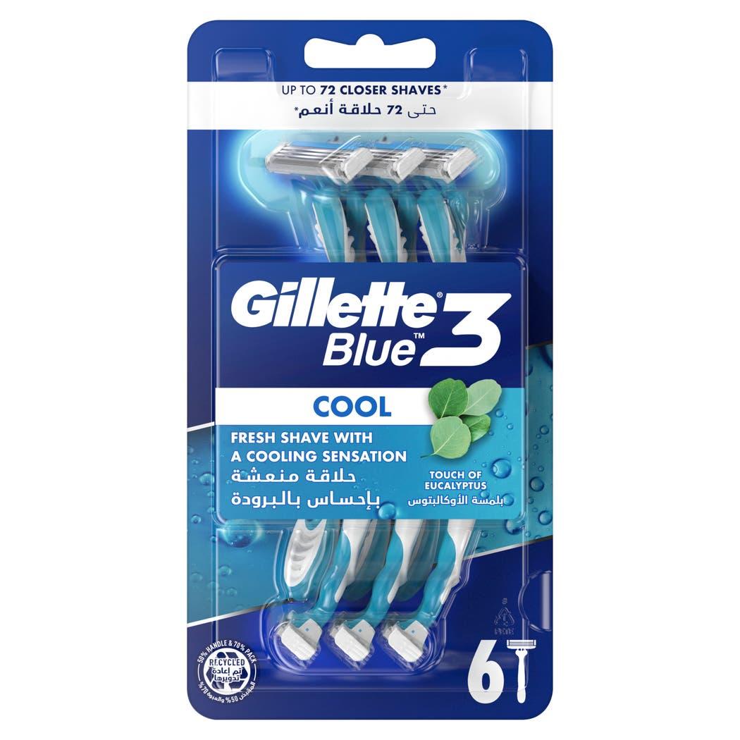 Gillette Razor Blue3 Cool 6 pcs Gillette Razor Blue3 Cool 6 pcs