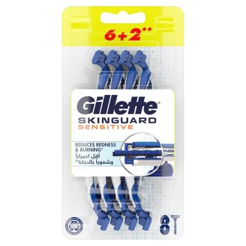 Gillette Skinguard Razors Sensitive 6+2