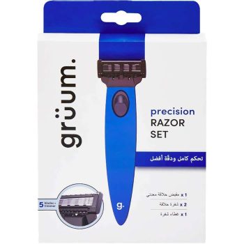 Grüum Precision System Razor Set For Men (Blue)