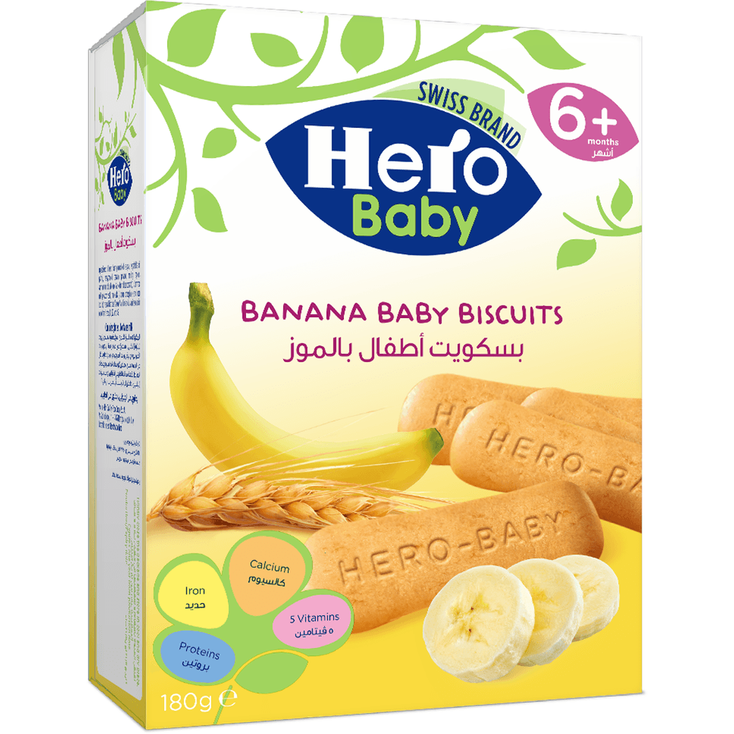 Hero Baby Banana Biscuits 180 Gm Hero Baby Banana Biscuits 180 Gm
