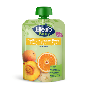 Hero baby Mediterranean Fruits Pouch100g +6months