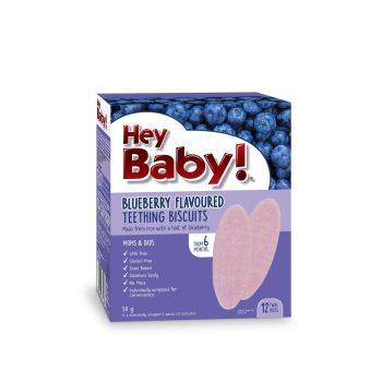 Hey Baby Blueberry Teething Biscuits above 6m 50 G