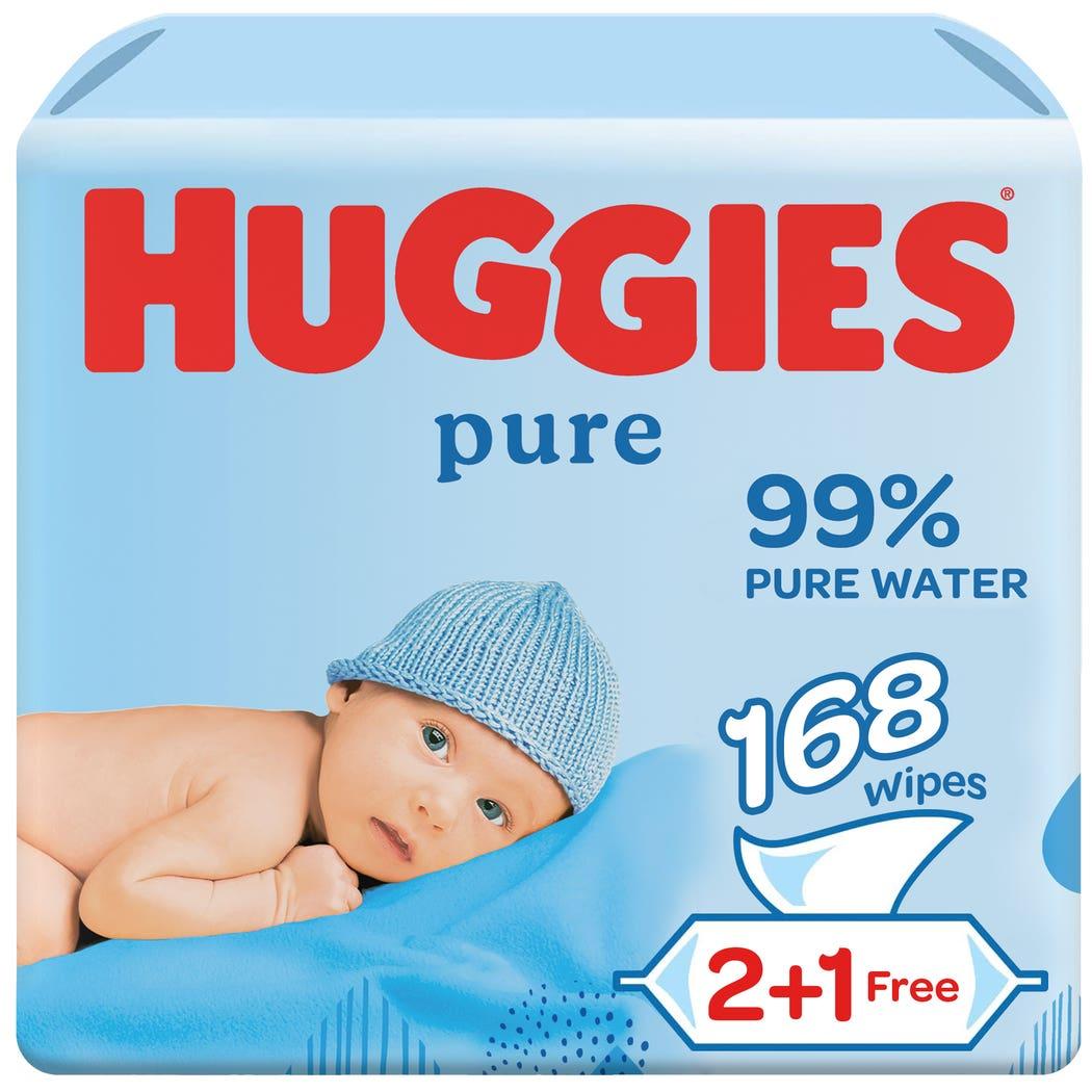 Huggies Baby Wipes Pure Value Pack (2 Packs of 56 PCs + 1 Pack of 56 PCs) Huggies Baby Wipes Pure Value Pack (2 Packs of 56 PCs + 1 Pack of 56 PCs)