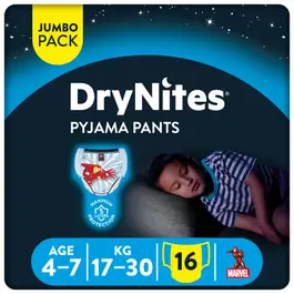 Huggies Drynites Pants 4-7 Years Boys 16 Pants