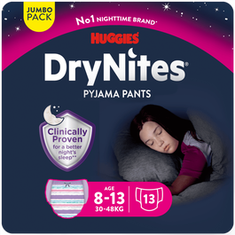 Huggies Drynites Pants 8-13 Years Girls 13 Pants