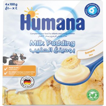 Humana Baby Pudding Healthy Snack Banana Flavor 4x100g