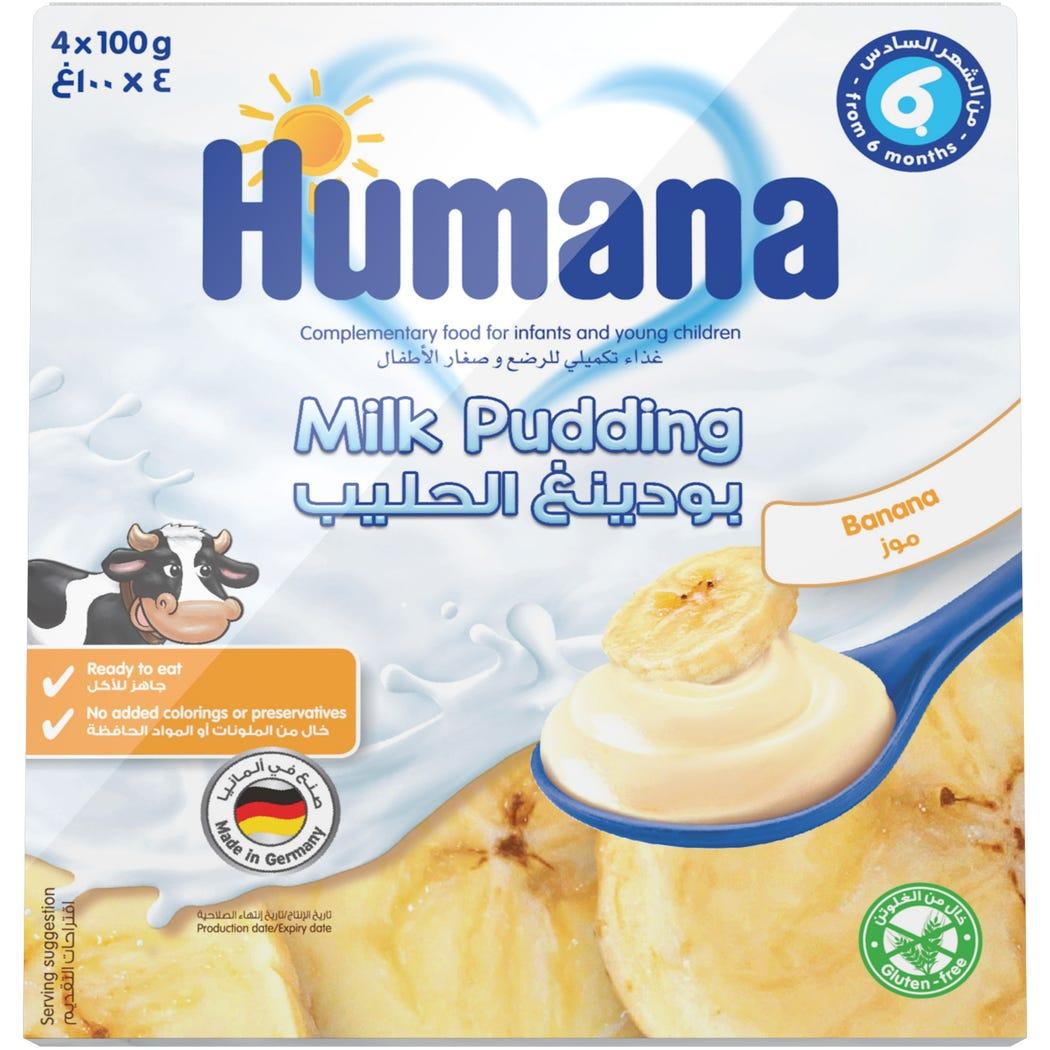 Humana Baby Pudding Healthy Snack Banana Flavor 4x100g Humana Baby Pudding Healthy Snack Banana Flavor 4x100g