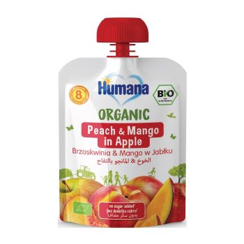 Humana Organic Peach Mango Apple Puree Pouch +8m 90g