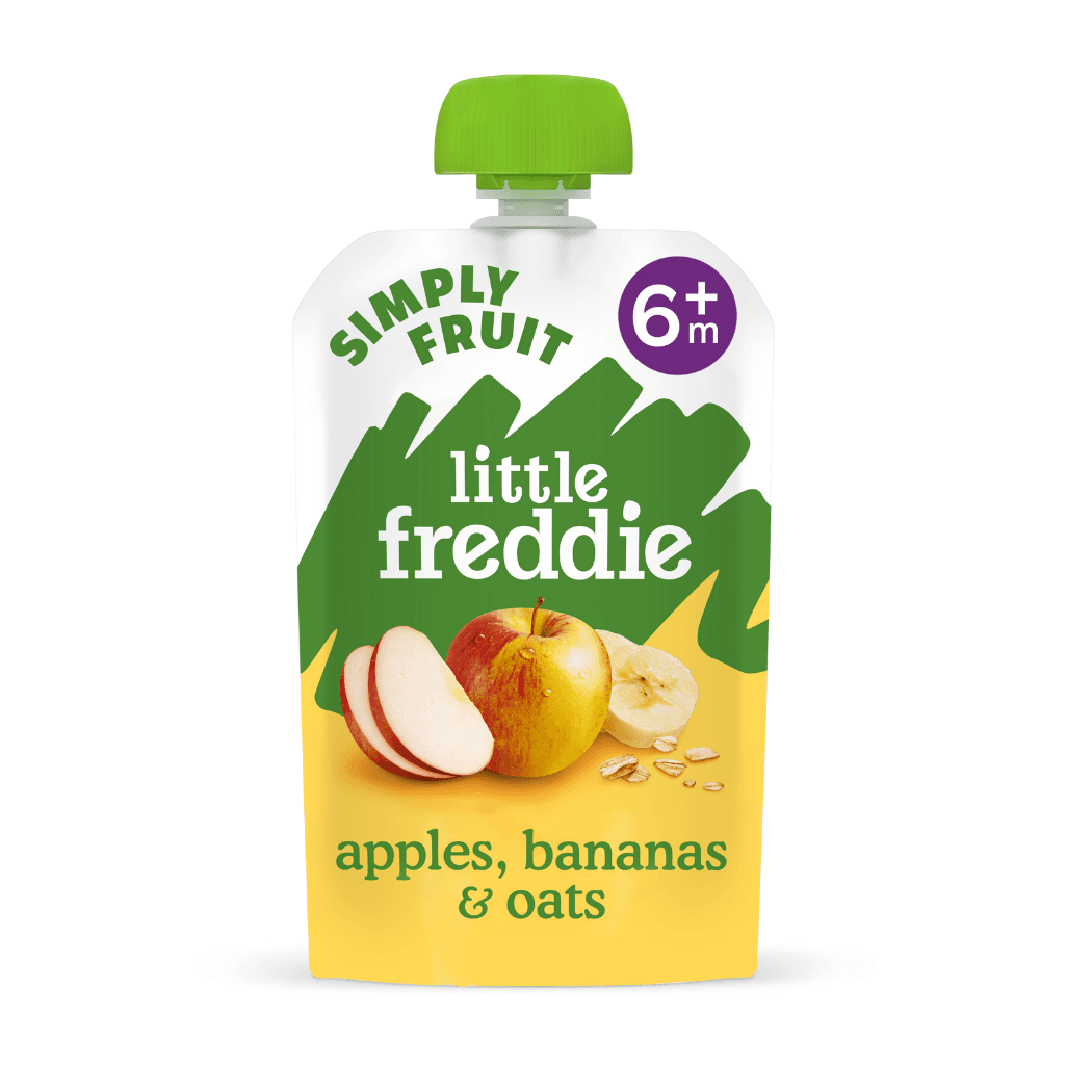 Little Freddie Organic Puree Apple Banana & Oats 100g +6m Little Freddie Organic Puree Apple Banana & Oats 100g +6m