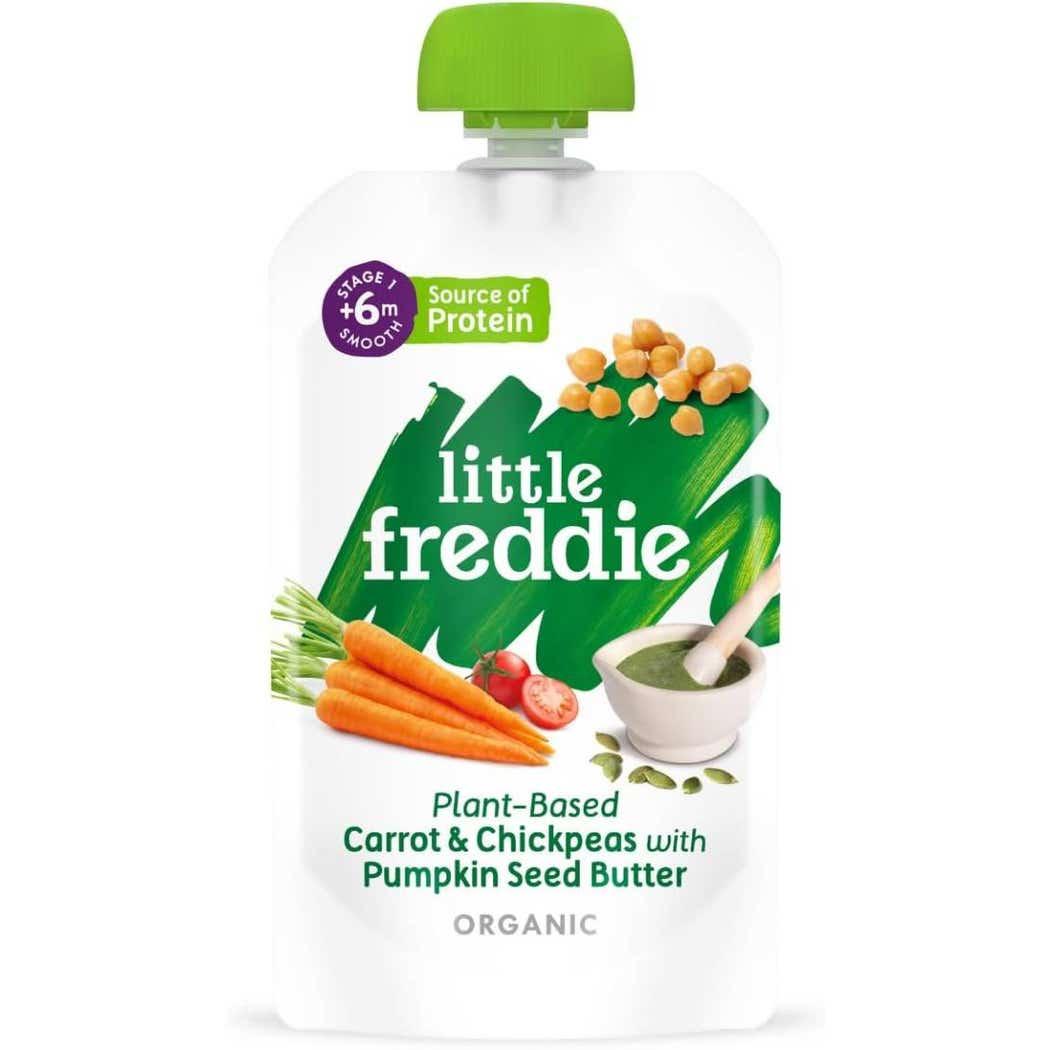 Little Freddie Organic Puree Carrot Chickpea Pumpkin 120g Little Freddie Organic Puree Carrot Chickpea Pumpkin 120g