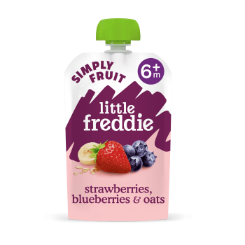 Little Freddie Organic Puree Mix Berries & Oats 100g