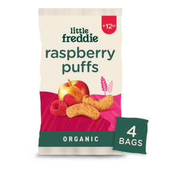 Little Freddie Organic Raspberry Puffs +6m 44g