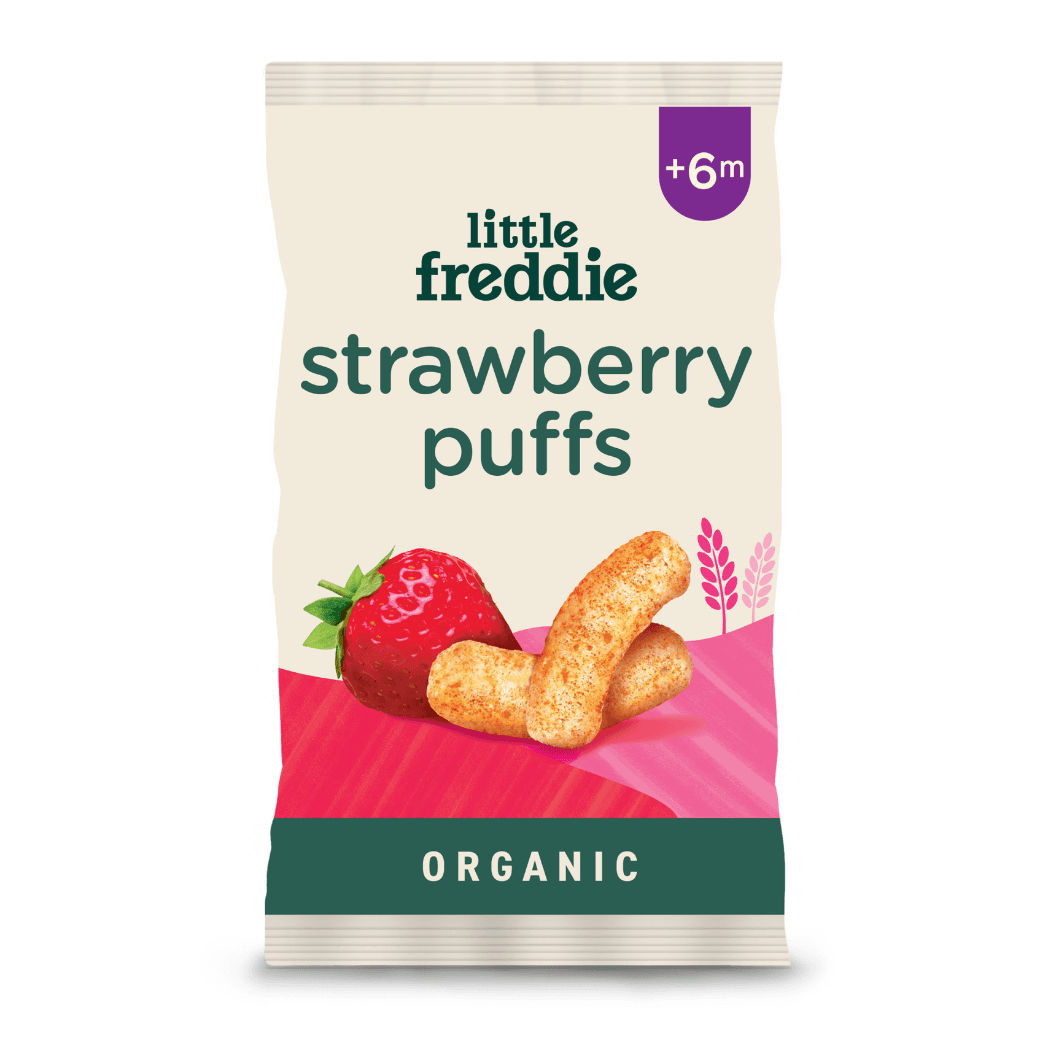 Little Freddie Organic Strawberry Puffs +6m 25g Little Freddie Organic Strawberry Puffs +6m 25g