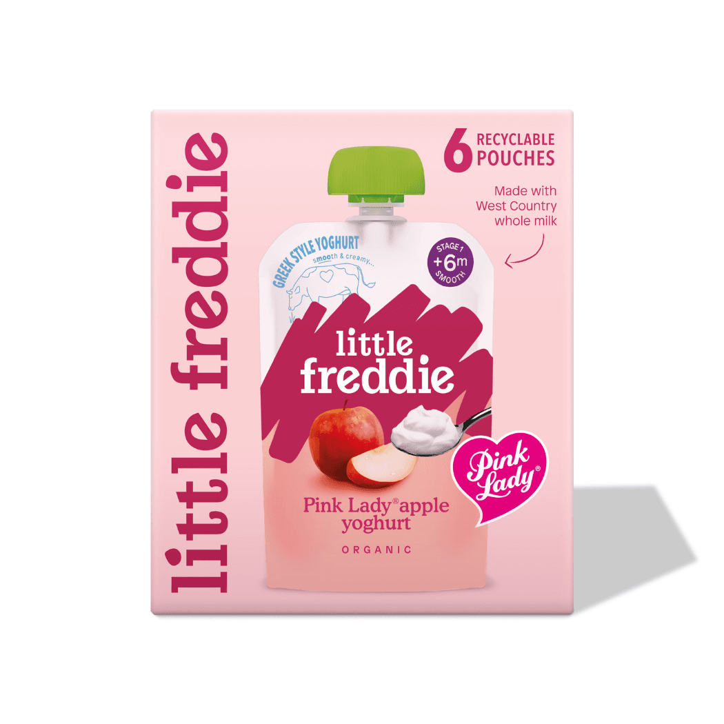 Little Freddie Pink Lady Apple Yoghurt Multipack(6-100g)6m+ Little Freddie Pink Lady Apple Yoghurt Multipack(6*100g)6m+