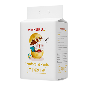 Makuku Comfort Fit Pants Size (7) 20 Pieces Value Pack