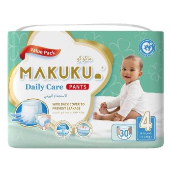 Makuku Daily Care Pants Size (4) 30 Pieces Jumbo Pack