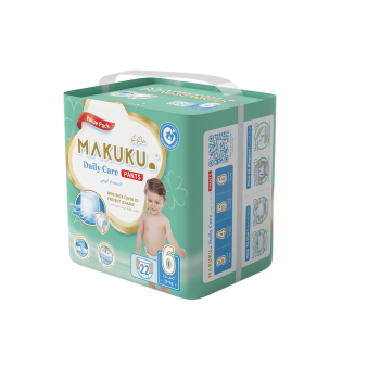 Makuku Daily Care Pants Size (6) 22 Pieces Jumbo Pack
