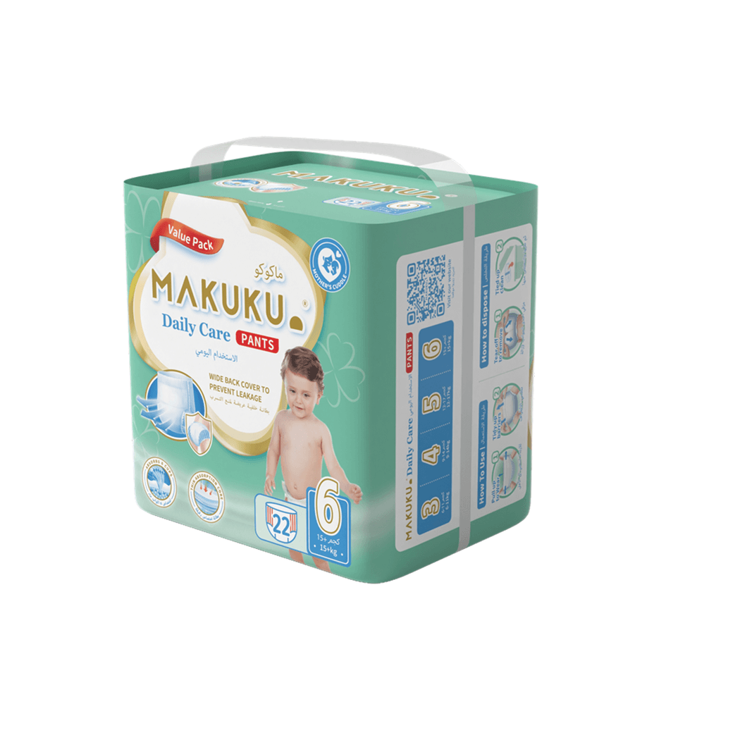 Makuku Daily Care Pants Size (6) 22 Pieces Jumbo Pack Makuku Daily Care Pants Size (6) 22 Pieces Jumbo Pack