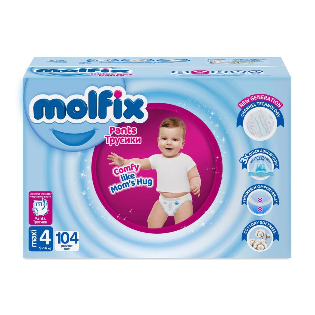 Molfix Diapers Size 4 Mega Box 104 Pants Molfix Diapers Size 4 Mega Box 104 Pants