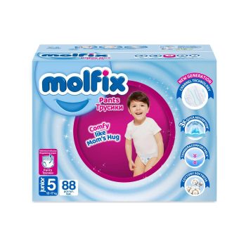 Molfix Diapers Size 5 Mega Box 88 Pants