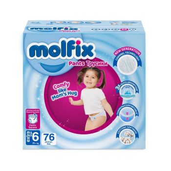 Molfix Diapers Size 6 Mega Box 76 Pants