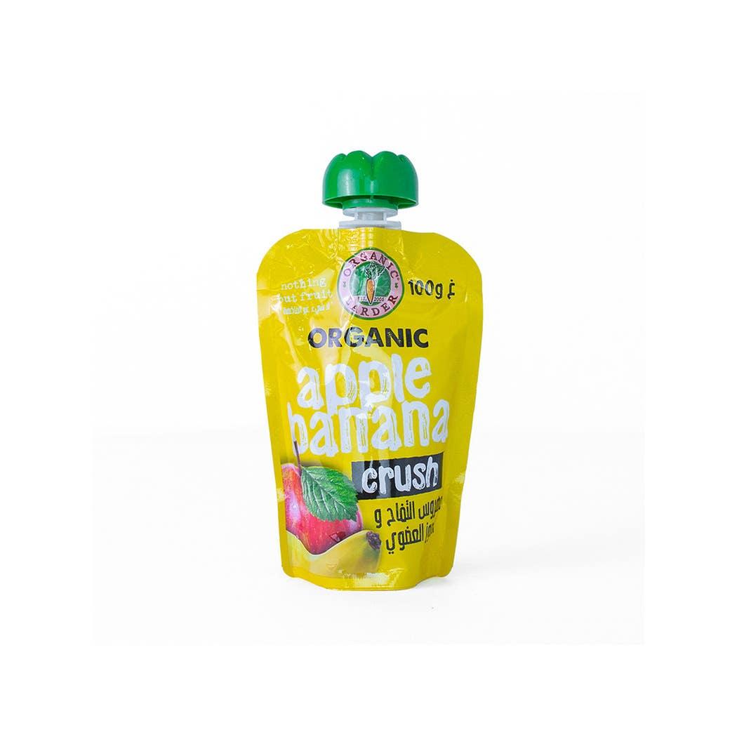 Organic Larder Pouch Apple Banana Crush 100g Organic Larder Pouch Apple Banana Crush 100g