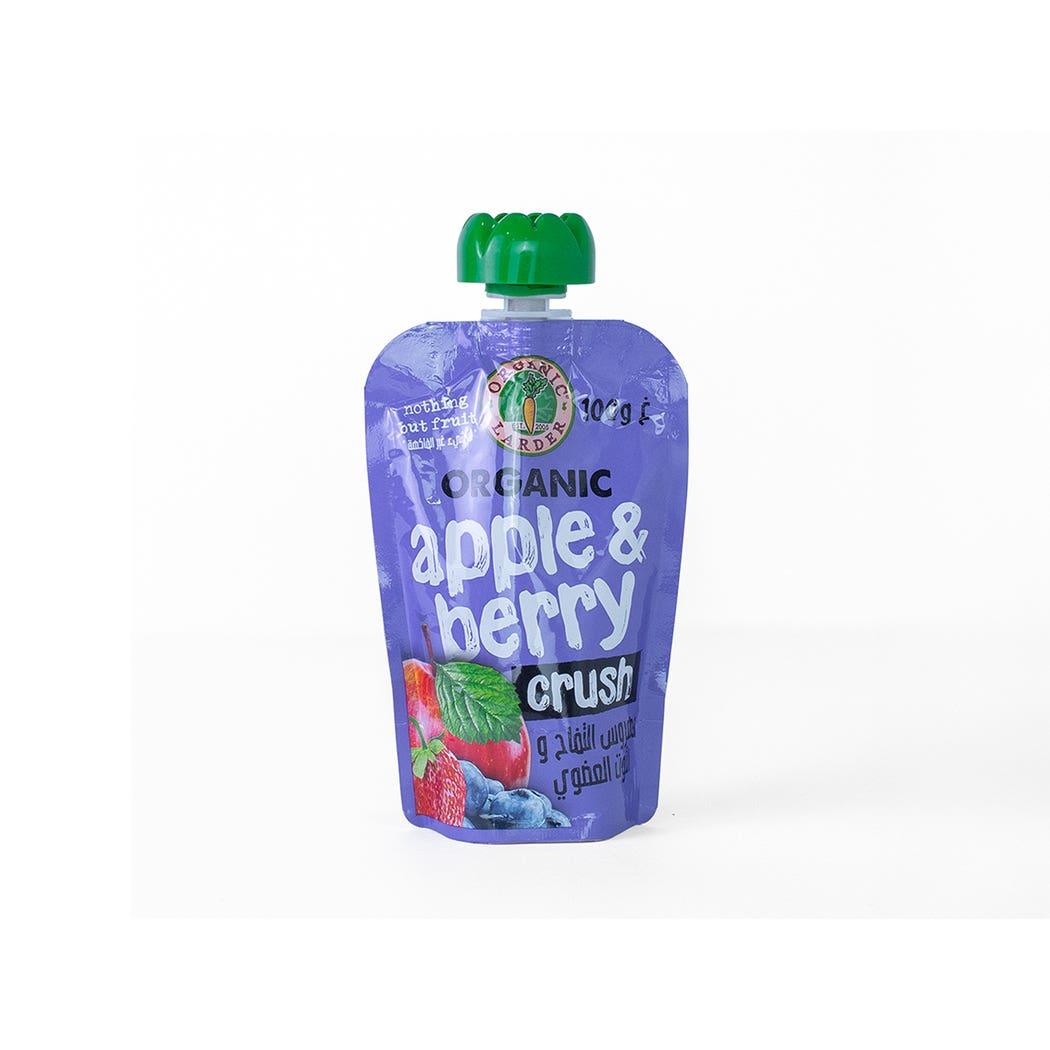 Organic Larder Pouch Apple Berry Crush 100g Organic Larder Pouch Apple Berry Crush 100g