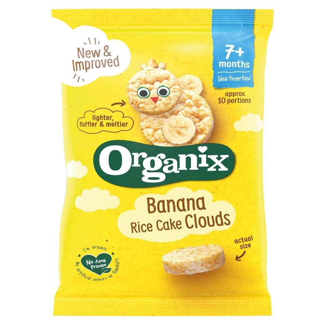 Organix Organic Banana Rice Cake Clouds 7 Months + 40g Organix Organic Banana Rice Cake Clouds 7 Months + 40g
