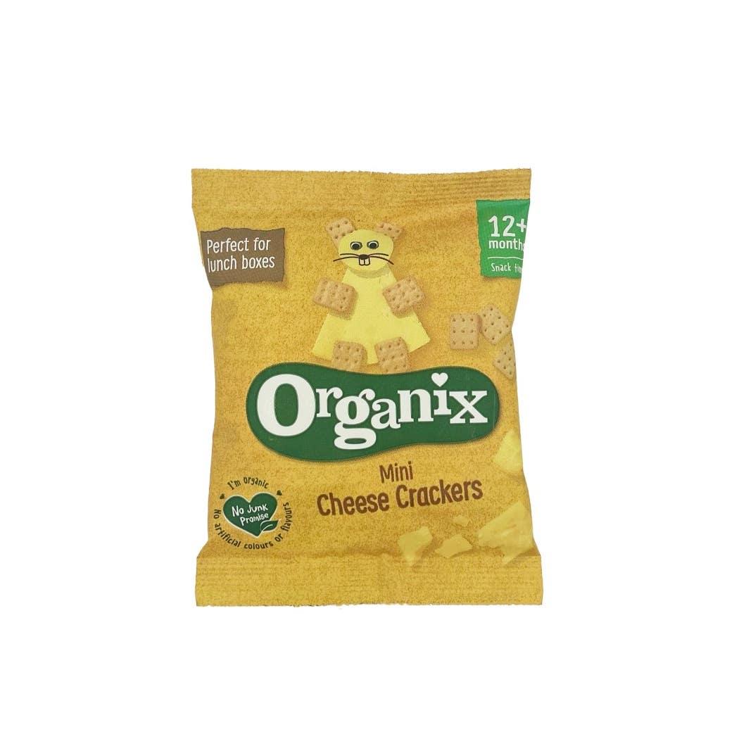 Organix Organic Mini Cheese Crackers 12 Months + 20g Organix Organic Mini Cheese Crackers 12 Months + 20g
