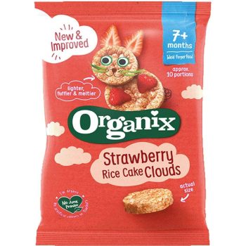 Organix Organic Strawberry Rice Cake Clouds 7 Months + 40g