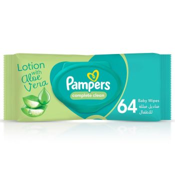 Pampers Baby Wet Wipes, Complete Clean,1 packs x64, 64 Wipes