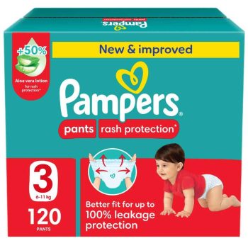 Pampers Pants Size 3 Mega Box 120 Pants New