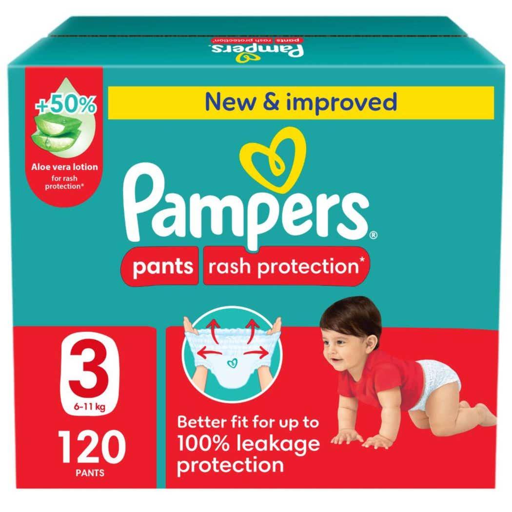 Pampers Pants Size 3 Mega Box 120 Pants New Pampers Pants Size 3 Mega Box 120 Pants New