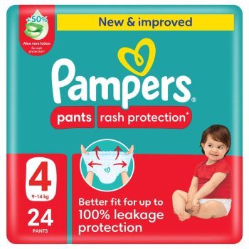 Pampers Pants Size (4) Carry Pack 24 Pants New