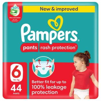 Pampers Pants Size (6) Mega Pack 44 Pants New